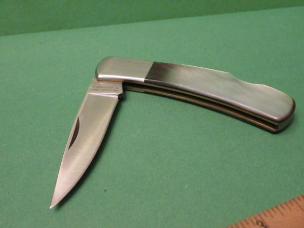 Collector Knives By Sam McDowell Black Pearl Folding Back Lock 