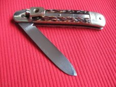 Vintage BONSA German Bone Leverlock Switchblade Knife
