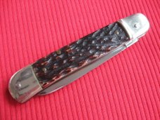 Vintage BONSA German Bone Leverlock Switchblade Knife