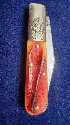 MINT GREAT EASTERN CYCLOPS STEEL 861121 RUST ORANGE BONE ACCORN BARLOW KNIFE