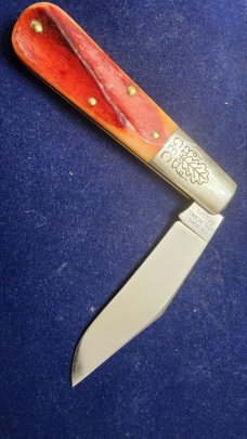 MINT GREAT EASTERN CYCLOPS STEEL 861121 RUST ORANGE BONE ACCORN BARLOW KNIFE
