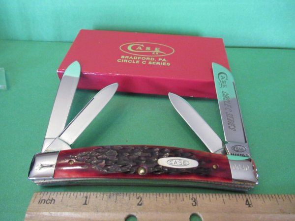 Case XX 1986 SFO Circle C Series Red Bone Congress Pattern # R64088 SS