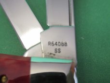 Case XX 1986 SFO Circle C Series Red Bone Congress Pattern # R64088 SS