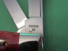 Case XX 1986 SFO Circle C Series Red Bone Congress Pattern # R64088 SS