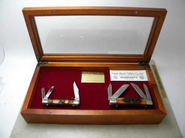 Canal Street Cutlery Co. USA 1st Year Prod. Stag Congress and Whittler Set in Display Box