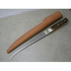 Schrade + USA 167UH Staglon Uncle Henry Steelhead Fillet Knife & Sheath