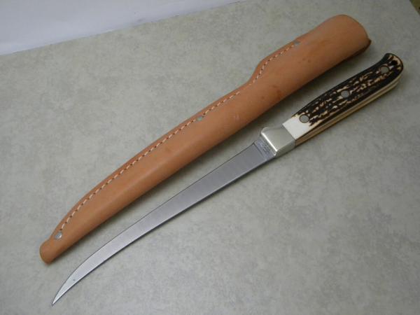 Schrade + USA 167UH Staglon Uncle Henry Steelhead Fillet Knife & Sheath Schrade + USA 167UH Staglon Uncle Henry Steelhead Fillet Knife & Sheath