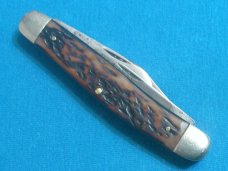VINTAGE KUTMASTER UTICA NY USA STOCKMAN CATTLEMANS FOLDING POCKET KNIFE KNIVES OLD