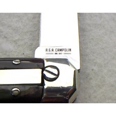 NEW 2022 AGA CAMPOLIN BARON 8" GENUINE BRAZILIAN HORN CAMPOLIN, ITALY -  W/BOX & LEATHER POUCH