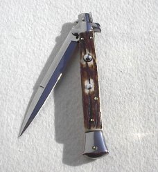 NEW FRANK BELTRAME 11" GENUINE STAG ITALIAN STILETTO
