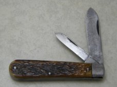 Vintage VOOS USA Bone Bearhead Jack Knife