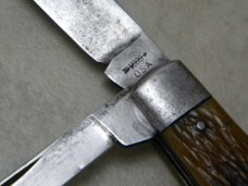 Vintage VOOS USA  Bone Bearhead Jack Knife