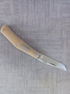 Rhidian Rogue Wave Trapper...Bone Linen micarta. .Cpm154..3.625 cld..red liners..Shield.. slip