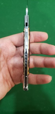 4 1/2"  Custom Made Bird's Head Bolster Knife, Premium stag handle **New Year Sale**