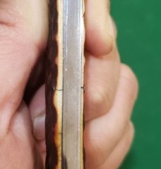 4 1/2"  Custom Made Bird's Head Bolster Knife, Premium stag handle **New Year Sale**