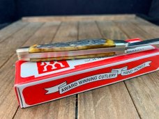 Henckels By Boker Half Whittler/ Pen Knife Hellbraun Pin Feather Jigged Bone