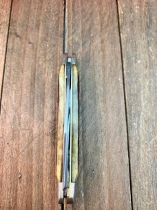 Henckels By Boker Half Whittler/ Pen Knife Hellbraun Pin Feather Jigged Bone