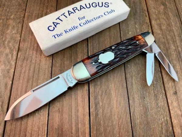 Cattaraugus Cutlery By A.G.R. Factory Second Sleeveboard Whittler Brown Jigged Bone 1989 Seki Japan Cattaraugus Cutlery By A.G.R. Factory Second Sleeveboard Whittler Brown Jigged Bone 1989 Seki Japan