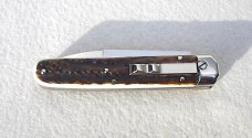 NEW 2022 AGA CAMPOLIN 8" GENUINE STAG BARON CAMPOLIN, ITALY W/BOX & LEATHER POUCH