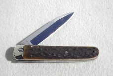 NEW 2022 AGA CAMPOLIN 8" GENUINE STAG BARON CAMPOLIN, ITALY W/BOX & LEATHER POUCH