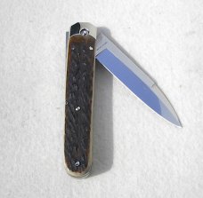 NEW 2022 AGA CAMPOLIN 8" GENUINE STAG BARON CAMPOLIN, ITALY W/BOX & LEATHER POUCH