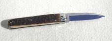 NEW 2022 AGA CAMPOLIN 8" GENUINE STAG BARON CAMPOLIN, ITALY W/BOX & LEATHER POUCH