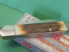 Case XX 2021 Burnt Natural Bone Barnwood Jig Warncliff Copperhead Pattern # 6149W SS