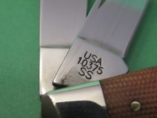 Case XX 2022 Natural Canvas Micarta Large Stockman Pattern # 10375 SS
