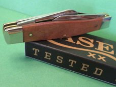 Case XX 2022 Natural Canvas Micarta Large Stockman Pattern # 10375 SS