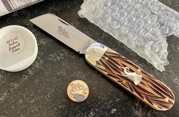 Great Eastern Cutlery Tidioute 363122 Toenail Clipper, India Jigged Bone Handle, GEC 36, New #2 Great Eastern Cutlery Tidioute 363122 Toenail Clipper, India Jigged Bone Handle, GEC 36, New #2