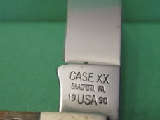 Case XX 1990 Missing Dot Knife Brown Bone Pattern #6275 SP