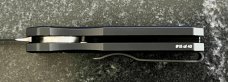 Protech Runt 5 Switchblade Knife, Mike Irie Hand Ground Mirror Polish Reverse Tanto Blade, New 