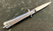 1960's Bargeon Small Switchblade, Rare "FRANCE" Mark, Metal Handle, 7 1/2 Inch 
