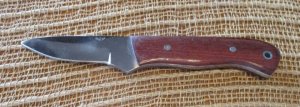 Jay Bigler wood-handled, fixed-blade knife