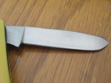 Schrade NY USA Birds Eye Yellow Delrin Handle Stockman Pattern # 882Y