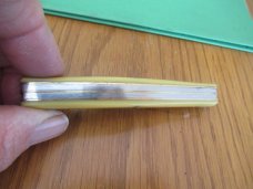 Schrade NY USA Birds Eye Yellow Delrin Handle Stockman Pattern # 882Y