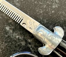 Vintage Miniature Keychain Switchblade Metal Comb, Unused 