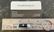 Vintage Miniature Keychain Switchblade Metal Comb, Unused 