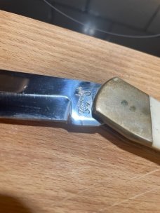German stainless Rostfrei Trophy Stag hunting knife Good used condition VG blade
