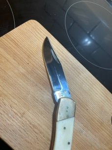 German stainless Rostfrei Trophy Stag hunting knife Good used condition VG blade