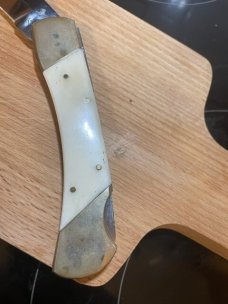 German stainless Rostfrei Trophy Stag hunting knife Good used condition VG blade
