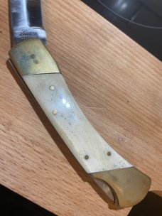 German stainless Rostfrei Trophy Stag hunting knife Good used condition VG blade