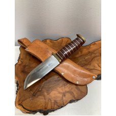 Vintage Elmer Keith Gil Hibben Guns and Ammo Hunting skinning Knife Japan
