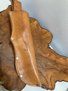 Vintage Elmer Keith Gil Hibben Guns and Ammo Hunting skinning Knife Japan
