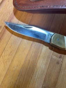 Schrade knife USA LB8 Uncle Henry and new leather sheath