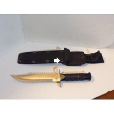 Vintage Classic USA Survival Knife With hard plastic locking Sheath