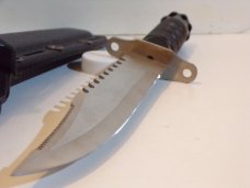 Vintage Classic USA Survival Knife With hard plastic locking Sheath