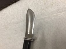  Vintage Buck 103 Skinner Knife With Leather Belt Sheath