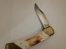 Vintage Parker Imai Japan K-139 hunter knife with bone handle 