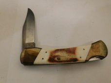 Vintage Parker Imai Japan K-139 hunter knife with bone handle 